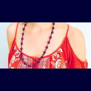 Authentic Garnet stone necklace
